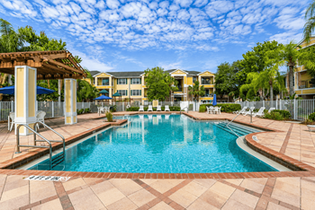 Resort-style swimming pool